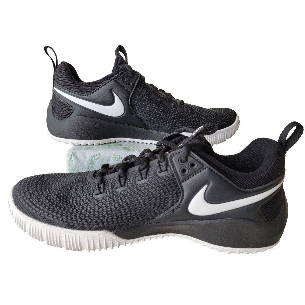 Nike Air Zoom HyperAce 2 NIB Women's 9.5 Volleyball Sneaker Black/White Lace-Up